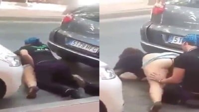 Veethiyile vibachaariyai ool seithu vinthu irakum outdoor porn video