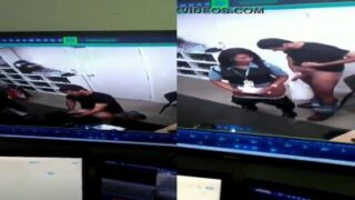 CCTV cameravil office lady staff sex caught