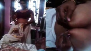 Madurai housewife aunty mulai paal edukum hot clips
