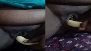 Madurai aunty karupu pundaiyil banana vitu oothu kanju edukiral