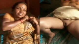 Village aunty big boobs sexy koothi saree thuki kaatugiral