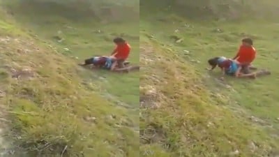 Gramathu auntyai outdooril doggy ool adikum capture