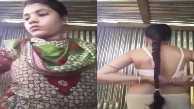 Pudukottai village girl dress change pannum half nude clip