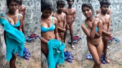 Gramathu 18yr Teen pen threesome sex seithu maatugiral