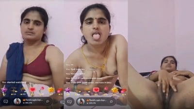 Kanchipuram desi aunty live nude pundai masturbation video