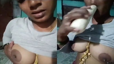 Villupuram married wife nude mulai kanbithu oombi katugiral