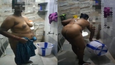 Chennai big mulai old aunty bathroom nude clip