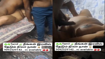 Coimbatore kozhutha aunty threesome sex with voice